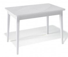 Стол обеденный Kenner 1100М белый/стекло белое глянец KENNER