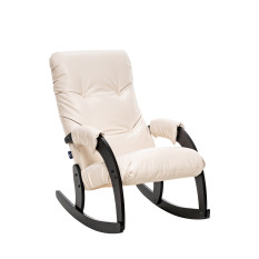 Кресло-качалка Модель 67 Венге текстура, к/з Varana cappuccino