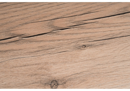 Стол деревянный Лота Лофт 120 25 мм дуб делано светлый / белый матовый
