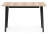 Стол деревянный Денвер Лофт 120 25 мм дуб делано светлый / черный матовый