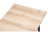 Стол деревянный Денвер Лофт 120 25 мм дуб делано светлый / черный матовый