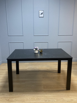 Стол KENNER BL1300 черный/керамика черная