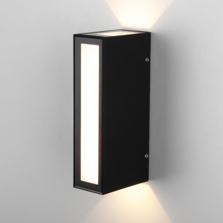 Acrux чёрный уличный настенный светодиодный светильник 1524 TECHNO LED
