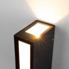 Acrux чёрный уличный настенный светодиодный светильник 1524 TECHNO LED