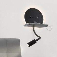 Lungo LED чёрный настенный светильник MRL LED 1017