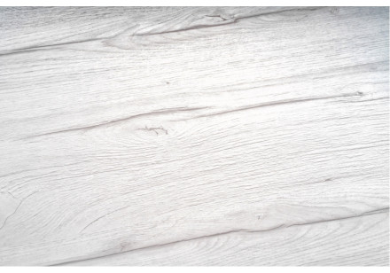 Стол деревянный Тринити Лофт 140 25 мм белый матовый / юта