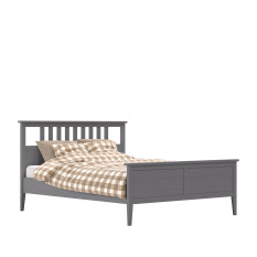 Комплект Кровать Leset Мира 160х200 + основание кровати с лентой &quot;Мира&quot; (160х200) , Серый
