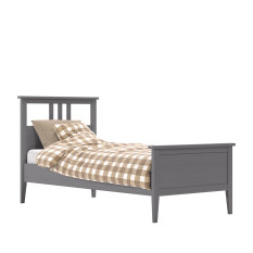 Комплект Кровать Leset Мира 90х200 + основание кровати с лентой &quot;Мира&quot; (90х200), Серый