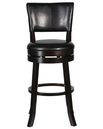 Вращающийся полубарный стул DOBRIN JOHN COUNTER (капучино, черный)