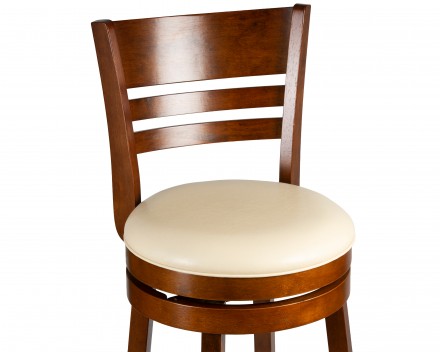 Вращающийся полубарный стул DOBRIN WILLIAM COUNTER (шоколад, кремовый)