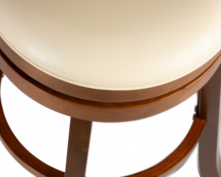 Вращающийся полубарный стул DOBRIN WILLIAM COUNTER (шоколад, кремовый)