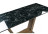 Стол деревянный Иматра мрамор черный / черная шагрень