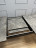 Стол KENNER KR1200 черный/керамика мрамор серый глянец