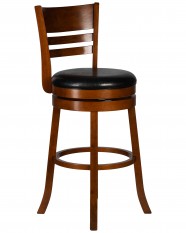 Вращающийся полубарный стул DOBRIN WILLIAM COUNTER (шоколад, черный)