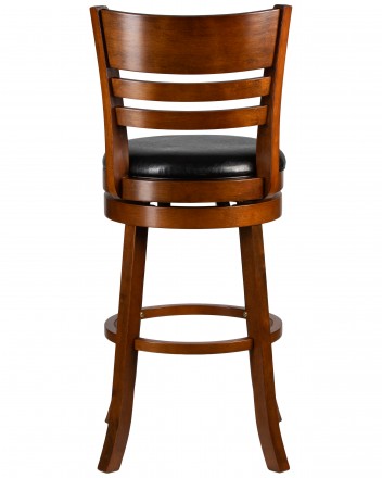 Вращающийся полубарный стул DOBRIN WILLIAM COUNTER (шоколад, черный)