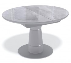 Стол Kenner PR1100 серый/стекло камень серый глянец