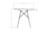 Стол обеденный DOBRIN CHELSEA`80 (ножки светлый бук, столешница белая)