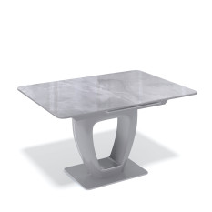 Стол KENNER PA1200 серый/стекло камень серый глянец