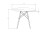 Стол обеденный DOBRIN CHELSEA`90 (ножки светлый бук, цвет белый)