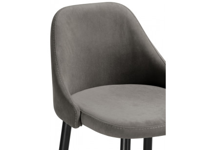 Барный стул Джама темно-серый / черный матовый
