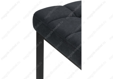 Барный стул Лофт ткань катания черный / черный матовы