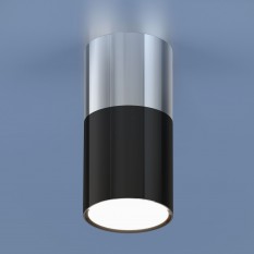 Накладной потолочный  светодиодный светильник DLR028 6W 4200K хром/черный хром