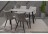 Стол деревянный Тринити Лофт 120 25 мм бетон / матовый черный