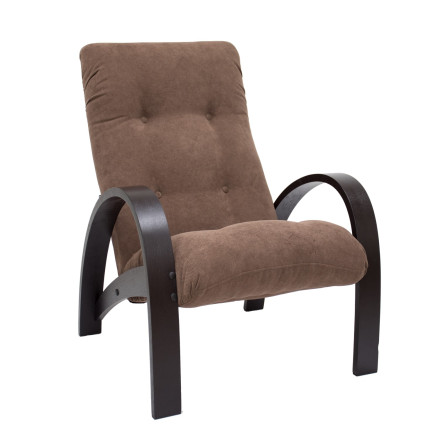Кресло для отдыха Модель S7, Венге/шпон, ткань Verona Brown