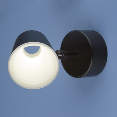 Настенно-потолочный светодиодный светильник DLR025 5W 4200K черный матовый
