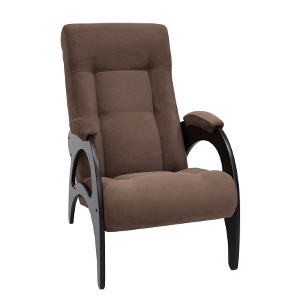 Кресло для отдыха Модель 41 без лозы, Венге б/л, ткань Verona Brown