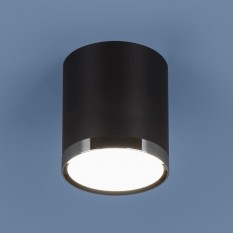 Накладной потолочный светодиодный светильник DLR024 6W 4200K черный матовый
