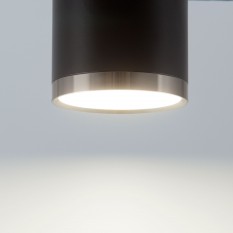 Накладной потолочный светодиодный светильник DLR024 6W 4200K черный матовый