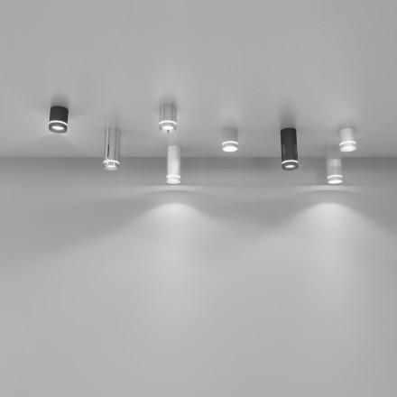 Накладной потолочный светодиодный светильник DLR021 9W 4200K белый матовый
