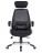 Офисное кресло для руководителей DOBRIN STEVEN WHITE (белый пластик, чёрная ткань)