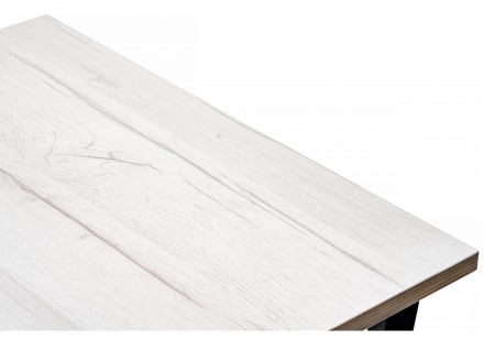 Стол деревянный раскладной Лота Лофт 120 25 мм черный матовый / юта