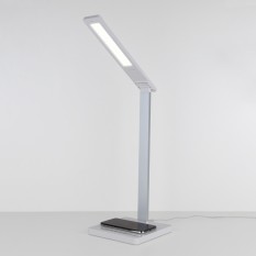 Lori белый/серебряный настольный светодиодный светильник TL90510