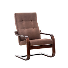 Кресло Leset Альс, Орех, ткань Tesla chocolate (коричневая)