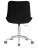 Кресло офисное DOBRIN DORA (чёрный велюр (1922-21), хромированная сталь)