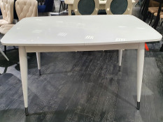 Стол обеденный Kenner K1250 белый/стекло белое глянец KENNER