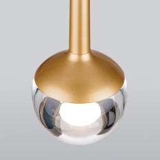 Подвесной светодиодный светильник DLS028 6W 4200K золото