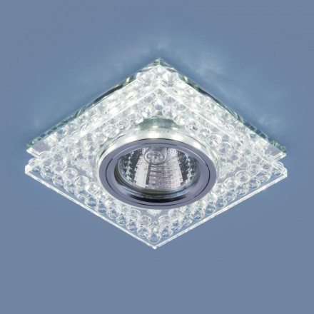 Точечный светодиодный светильник 8391 MR16 CL/SL прозрачный/серебро