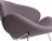 Кресло дизайнерское DOBRIN EMILY (серая ткань AF7, хромированная сталь)