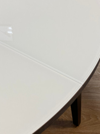 Стол обеденный Kenner 1000М венге/стекло крем глянец