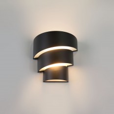 Helix черный уличный настенный светодиодный светильник 1535 TECHNO LED